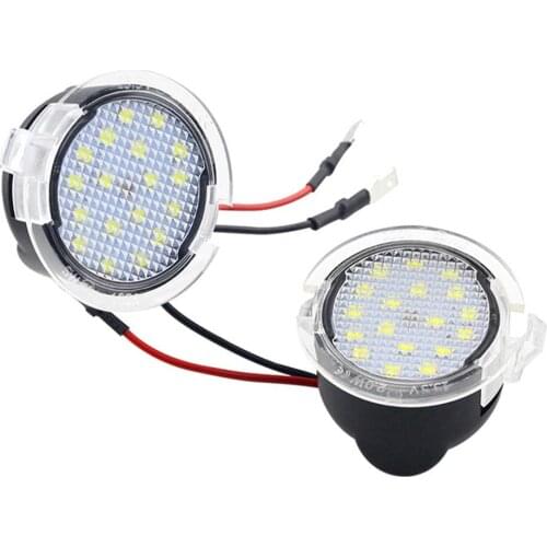 2pcs LED Under Side Mirror Lights Puddle Lamps for Ford Edge Mondeo Explorer 6500K Cornering Lamp 50,000 Hours Floor Lamp