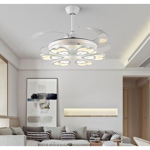 LED Modern iron ABS Acryl Remote Control Ceiling Fan 95-265v 100w Ceiling Lights.LED Ceiling Light.Ceiling Lamp For Dinning Room