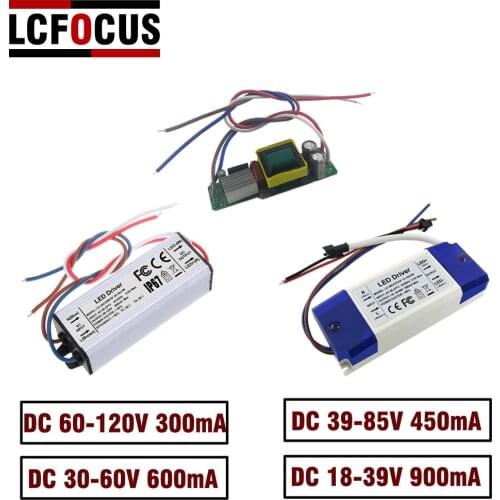 LED Driver Constant Current 300mA 450mA 600mA 900mA 30 36 39 45 48 54 W Watt Lighting Transformer Power Supply