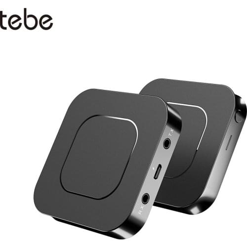 Tebe Bluetooth 5.0 Audio Receiver Transmitter 2 IN 1 Wireless Adapter 3.5MM Jack Aux Micro USB Charging For Car Headphones TV