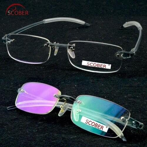 ! Three Pairs ! Rimless Frameless ultra Light elastic Antislip Men Women coated Reading Glasses +1 +1.5 +2 +2.5 +3 +3.5 +4