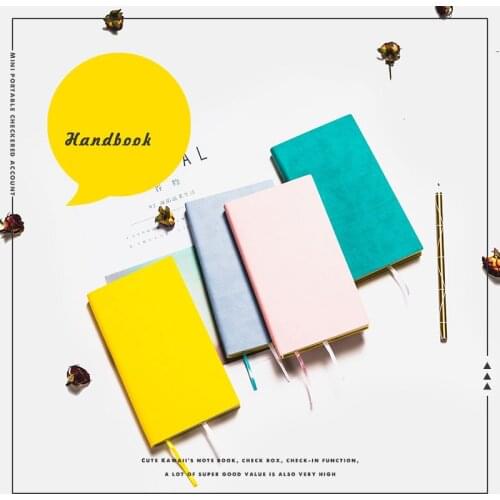 Retro Soft PU Cover A5 A6 Grid Bullet Dotted Notebooks Diary Journals Thick Agenda Planner School Office Stationery Supplies
