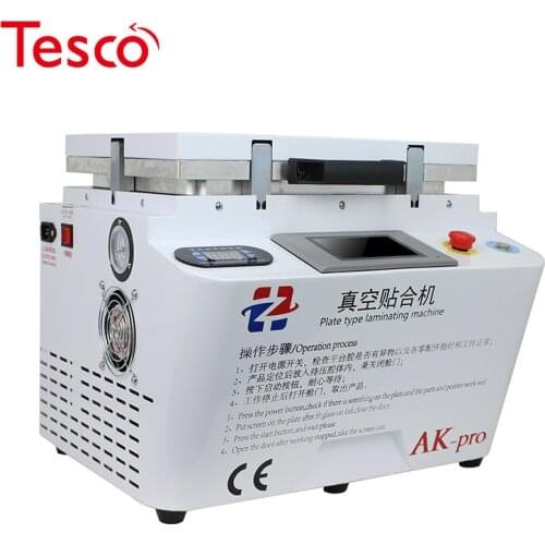 AK PRO Vacuum Lamination Machine OCA laminator mobile phone screen repair LCD refurbish for iPhone edge Bubble remover