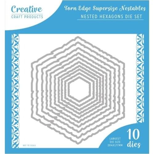 2021 AliliArts Metal Cutting Dies Big Hexagon frame set diy Scrapbooking Photo Album Decorative Embossing PaperCard Crafts Die