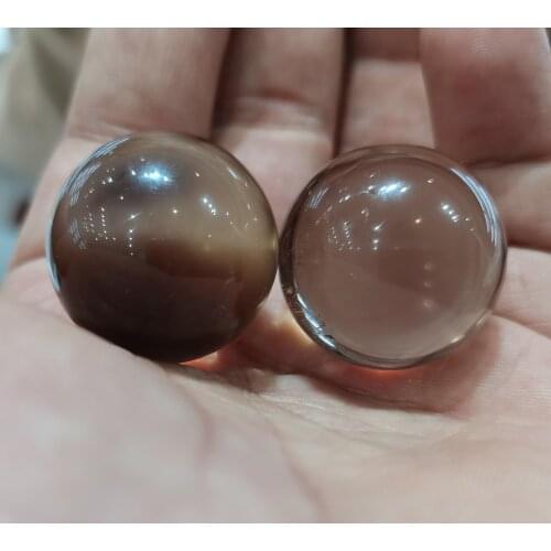 25mm Natural Brown Smoky Quartz Crystal Ball Sphere Healing Decoration Natural Stones and Minerals