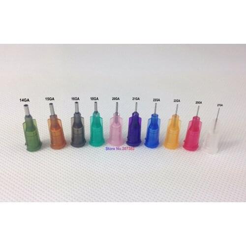 50PCS/LOT 1/4-inch Fluid Precision Blunt Needle Dispense Tips