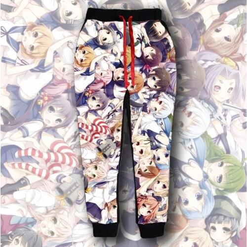 Anime Kantai Collection Cosplay Japanese street casual fashion pants casual trousers Slim pants male and female models