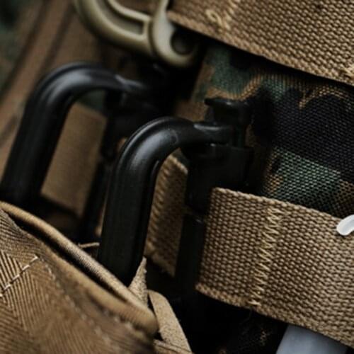 D-Shaped Backpack Carabiner Clasp Outdoor Mountaineering Backpack Locking Clip Practical Water Bag Fixing Locking Ring