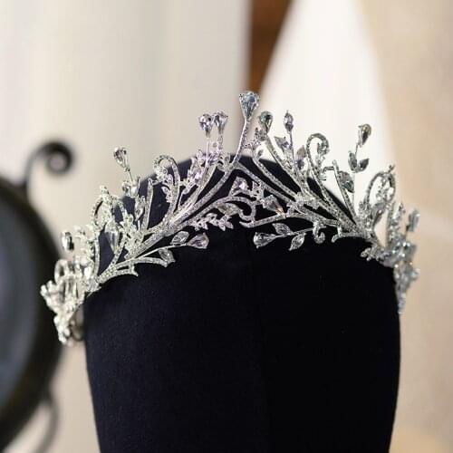 Elegant Wedding Tiaras Crowns Crystal Brides Headbands Evening Headdress Bridal Hair Accessory