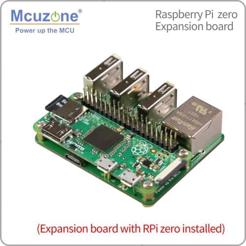 Ethernet and USB main board for RaspberryPi zero/zero W, USB to Ethernet USB HUB RJ45 Hat, Powered by USB type C, gold probe