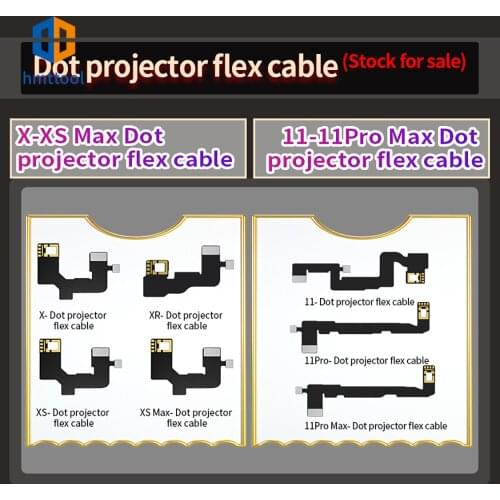 JC Dot Projector Flex Cable X/XR /XS/XR MAX/11/11PM/12/12PM/Pad 3 4 Face ID Detection Repair Work With JC ID V1S Dot Projector
