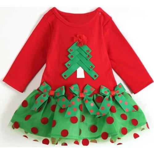 Christmas Hot Baby Girl Christmas Santa Party Tutu Dress Girls Toddler White Dresses Clothes infantil 1-5Y Vestido Bebe Clothing