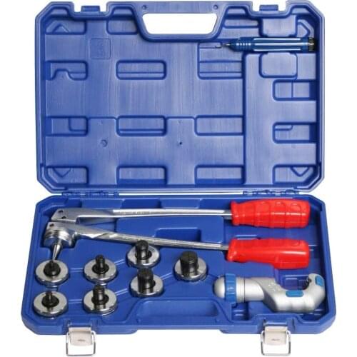 Tube Expanding Tool Copper Pipe Expander Kit CT-100A 3/8" to 1-1/8” O.D. Tubing