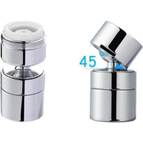 Kitchen Faucet 45 Degree Rotating Water Saving Filter Bubbler Water Tap Nozzle Bubbler Connector Swivel Tap