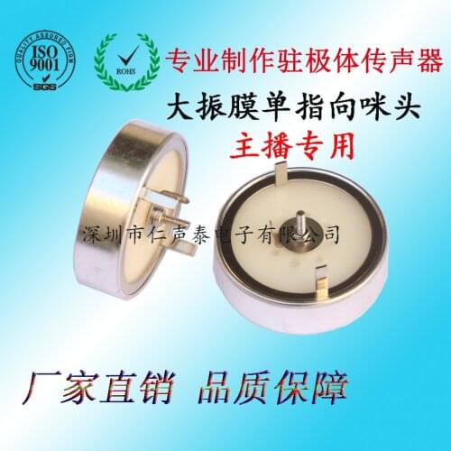 25mm Single-pointing Microphone, Special Condenser Microphone Core for Anchor, Large-diaphragm Condenser Microphone