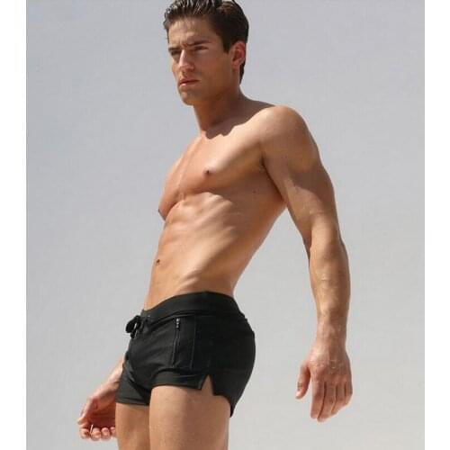 CKAHSBI Mens Beach Shorts Pocket Quick Dry Swimming Shorts For Men Swimwear Man Swimsuit Swim Trunks Bathing Beach Wear Boxer