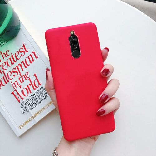 Red matte silicone phone case for oneplus 6 t 6t One Plus 1+ 5 5t 7 7t 8 8T pro oneplus nord matte soft tpu cover cases