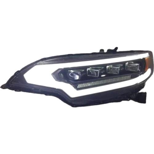 For HONDAFit Jazz Head Lamps 2015 year Black Housing