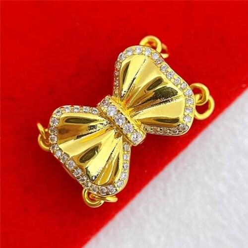 Wholesale DIY Natural Stones Beads Jewelry Making Accessories Silver/Gold/Rose Gold Metal Connector Clasps Findings