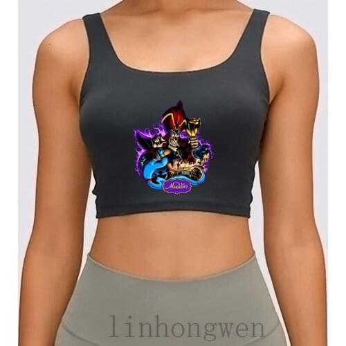 Printed Latest Crop Top For Cotton Simple 2018 Women Tank Top Jafar Power Trip Crop Top Man Male Homme S-XL Hiphop Top