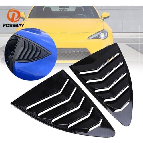 POSSBAY Rear Window Quarter Side Vent for Toyota 86 2012-Present Car Window Louver for Scion FR-S 2012 2013 2014 2015 2016