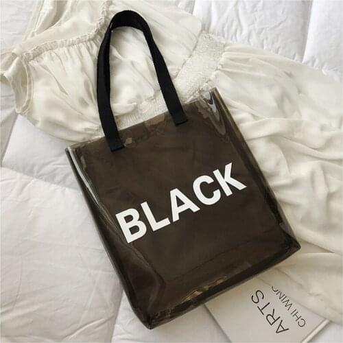 Transparent Purses And Handbags Luxury Designer Shoulder Bag Fashion Jelly Bags For Women 2020 Luxury Handbags Letter Tote Bag