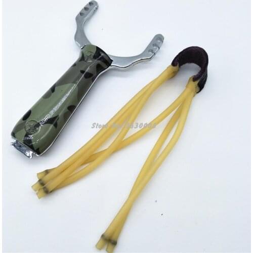 New Professional Slingshot Sling shot Aluminium Alloy Slingshot Catapult Camouflage Bow Un-hurtable Outdoor Game Playing Tools