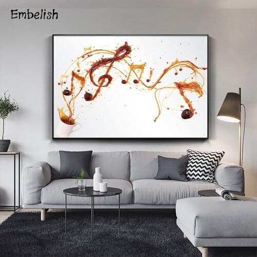 Embelish 1 Pieces Modern Home Decor Wall Art Pictures Song Of The Coffee HD Canvas Paintings Living Room Fashion Artwork Posters