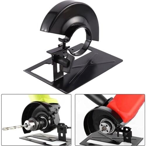 Thickened Steel Angle Grinder Balance Bracket Holder Protector Shield Cover Cutting Machine Stand Wheel Guard Base