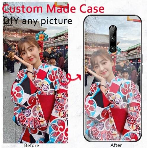 DIY customized birthday gift print any photo cover Tempered Glass back phone case for oneplus 1+ 6 6T 7 7T pro 5 5T