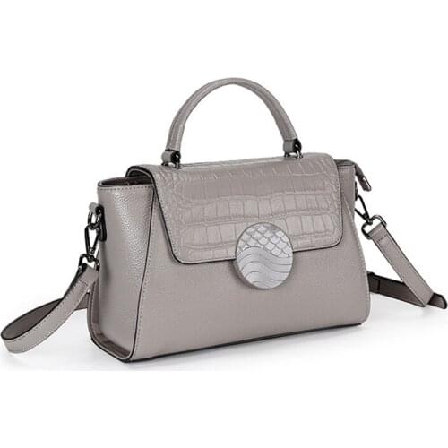 Handbags Women 2021 Crossbody Bag High Capacity Shoulder Bag Ladies Genuine Leather Hand Bag Crocodile Pattern Top-Handle Bags