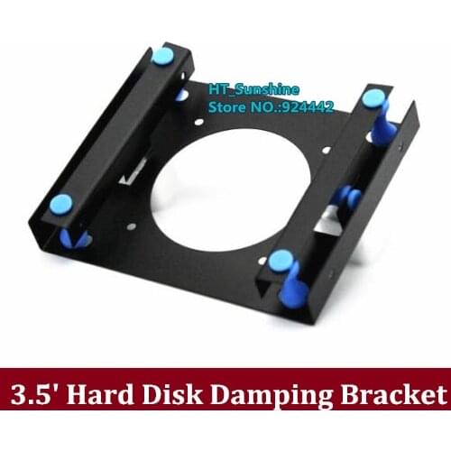 DIY 3.5 inch 3.5' hard disk damping bracket Optical drive 5.25 " Shockproof Mute dissipate heat bracket for Desktop compute