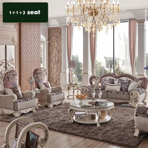 1 +2+3 seat+center table +3 pcs corner table /lot luxury fabric couch for living room CE-SF905