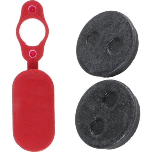 3 Pcs for Xiaomi Mijia M365 Scooter Accessories: 2 Pcs MTB Brake Pads Kit & 1Pcs Charging Port Dust Plug Rubber Case