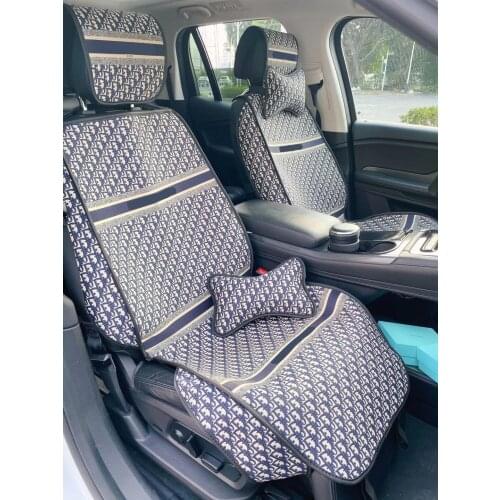 3pcs Embroidery cloth front seat cover universal for Audi Bmw Benz Lexus Nissan Ford Volkswagen Skoda Mazda Honda Toyota jeep