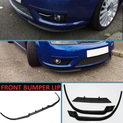 For Ford Mondeo MK3 Sedan SW CUPRA R Front Bumper Lip Universal 3pcs Diffuser Black Bumper Lip Spoiler Body Kit Tuning Protector