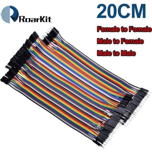 40-120pcs Dupont Line 20CM 2.54MM 40Pin Male to Male + Male to Female and Female to Female Jumper Wire Cable for Arduino DIY KIT