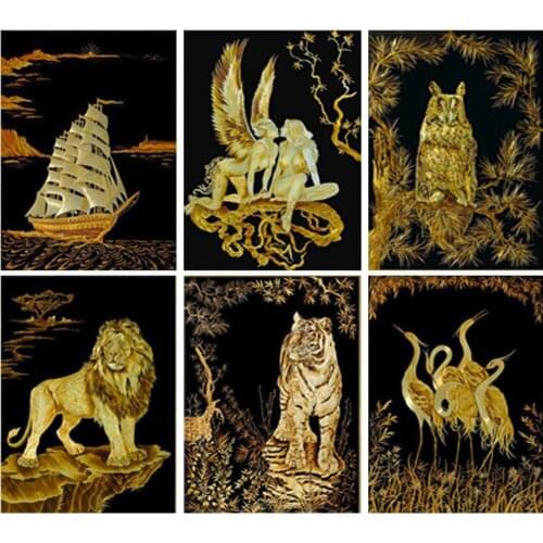 5D Diamond Painting "Phoenix animal landscape" Cross Stitch Custom Photo Diamond Embroidery Square Round Drill Home Decor FG1909