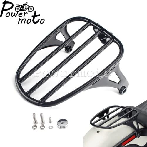 Gloss Black Motorcycle Rear Fender Solo Seat Luggage Rack Bracket For Harley Softail Slim Street Bob FLSL FXBB 2018-up 50300120