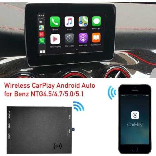 Bluetooth Wireless Carplay for Mercede A B C E G GL GLA GLC ML CLS GLE GLS NTG4.5 4.7 5.0 Apple AirPlay Android Auto Car Play