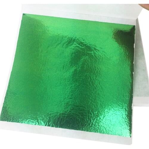 Colorfull Imitation Gold Leaf Sheets - by GOLDBURG - 100 Sheets - 8 x 8.5 cm - Loose Leaf - 5 Colors Option - Profession Quality