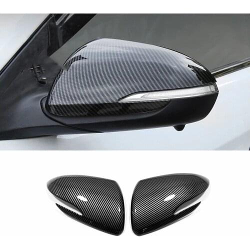 For Hyundai Accent 2018 ABS Chrome Car Accessories Side Door Rearview Mirror Cover Decorate Car Sticker styling 2pcs