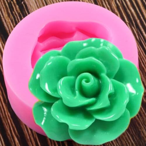 Rose Flower Silicone Mold Wedding Cupcake Topper Fondant Molds Cake Decorating Tools Candy Polymer Clay Chocolate Gumpaste Mould