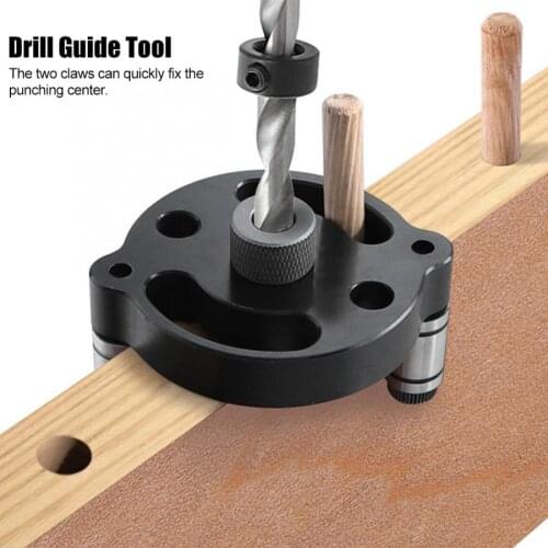 Woodworking Pocket Hole Jig 6 8 10mm Self Centering Vertical Doweling Jig Drill Guide For Locator Hole Puncher Carpentry Tools