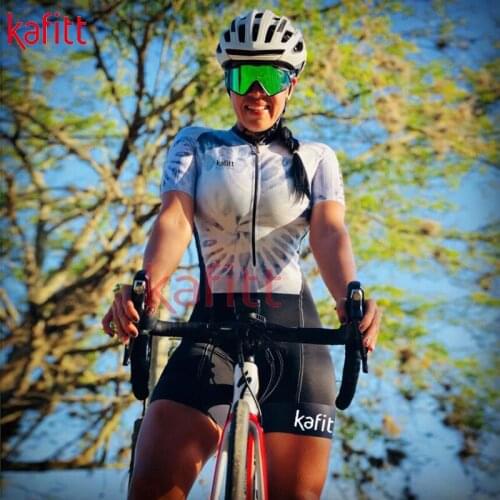 Kafitt Triathlon Special Training Track Suit Mountain Bike Cycling Suit Tights Summer Womens Short-sleeved Cycling Suit