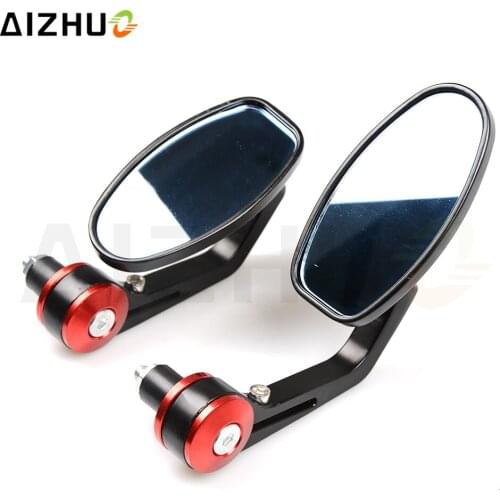 Red Silver Motorcycle Rearview Mirrors 7/8 inch Universal CNC Aluminum Bar end mirror For Benelli TNT 300 TNT 600 BN 300 BN 600