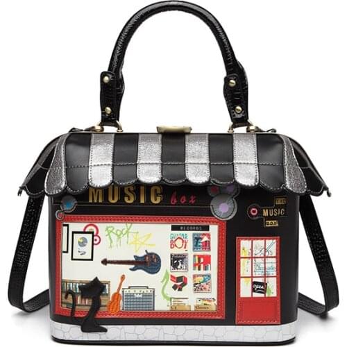 THREEPEAS Fashion Women Shoulder Bag Italy 3D Handbag Style Vintage Handmade Purses Feminina for Ladies Tote Bag Pu Leather