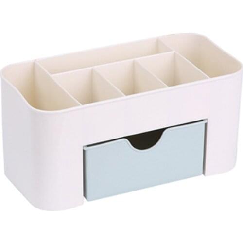 Desktop Makeup Organizer Plastic Storage Box Cosmetic Organizer Makeup Storage Case Cosmetics Holder Jewelry Box With Drawer