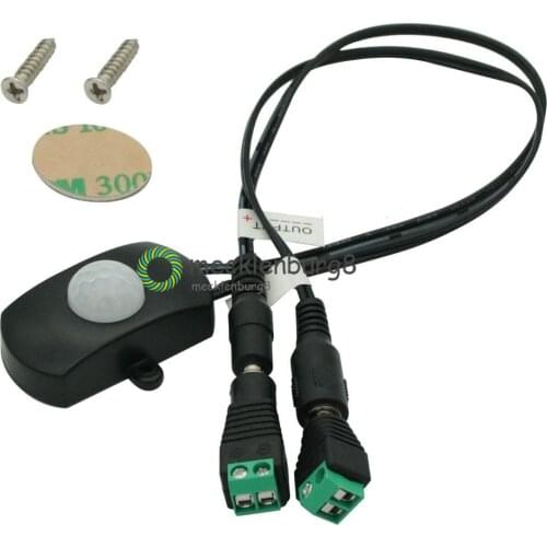 NEW MINI Aotomatic DC 5-24V PIR Infrared Motion Sensor Detector Switch for LED Strip