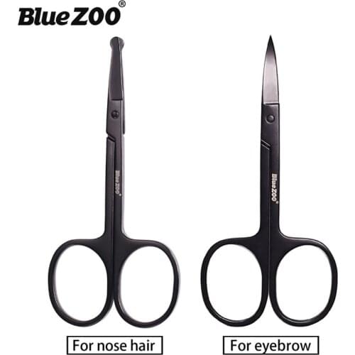 Rounded Nose Hair Trimmer Stainless Steel Safety Scissors Multi Purpose Scissor Facial Hair Eyebrow Beard Mustache Trimming